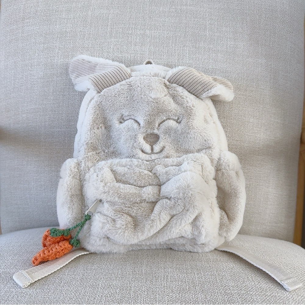 Zara Cute Plush Bunny Backpack